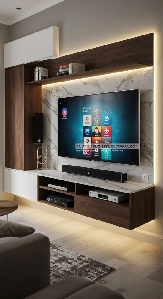 Jasa Pembuatan Cabinet tv kecil Jogja